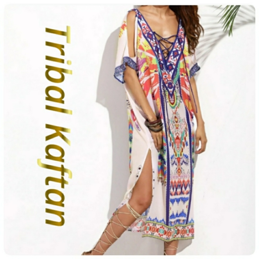 😍HOST PICK😍Tribal Kaftan Bohemian SunDress 🌞